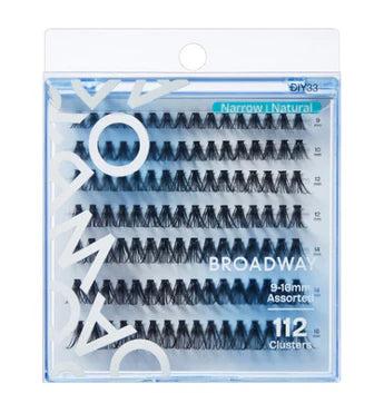 Broadway Wide Narrow Lashes – DIY Customizable Extensions (70–140 pcs) – DIY33 - ANNS BEAUTY SUPPLY
